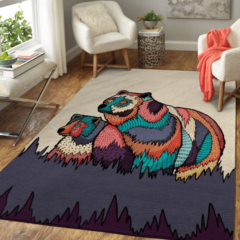 The two bears  – Animals Area Rug Carpet