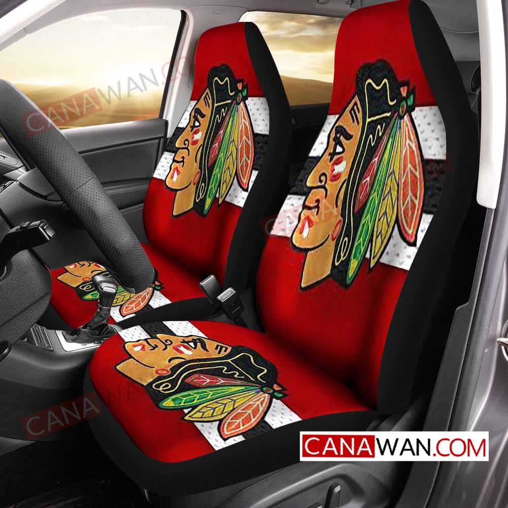 Chicago Blackhawks Style194 3D Customized Personalized Car Seat Cover