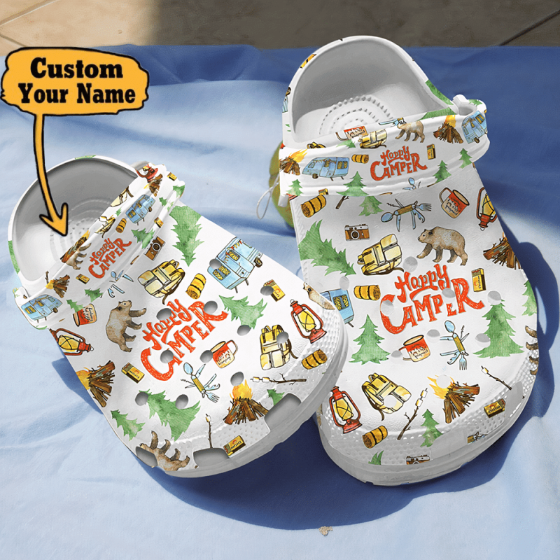 Camping – Personalized Happy Camper Shoes For Men And Women