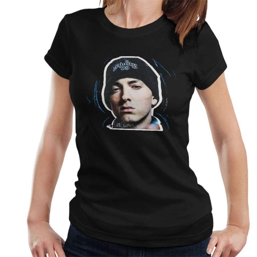 Sidney Maurer Original Portrait Of Eminem Shady Hat Women’s T-Shirt