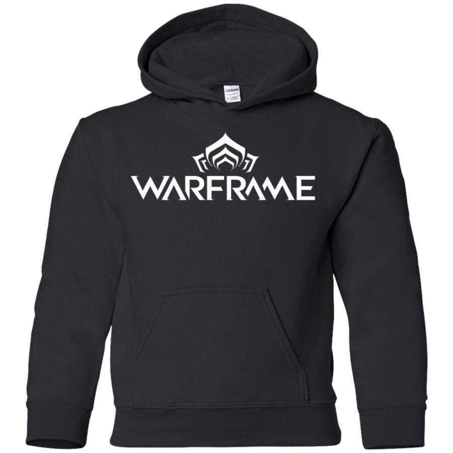 AGR Warframe Logo White Youth Pullover Hoodie