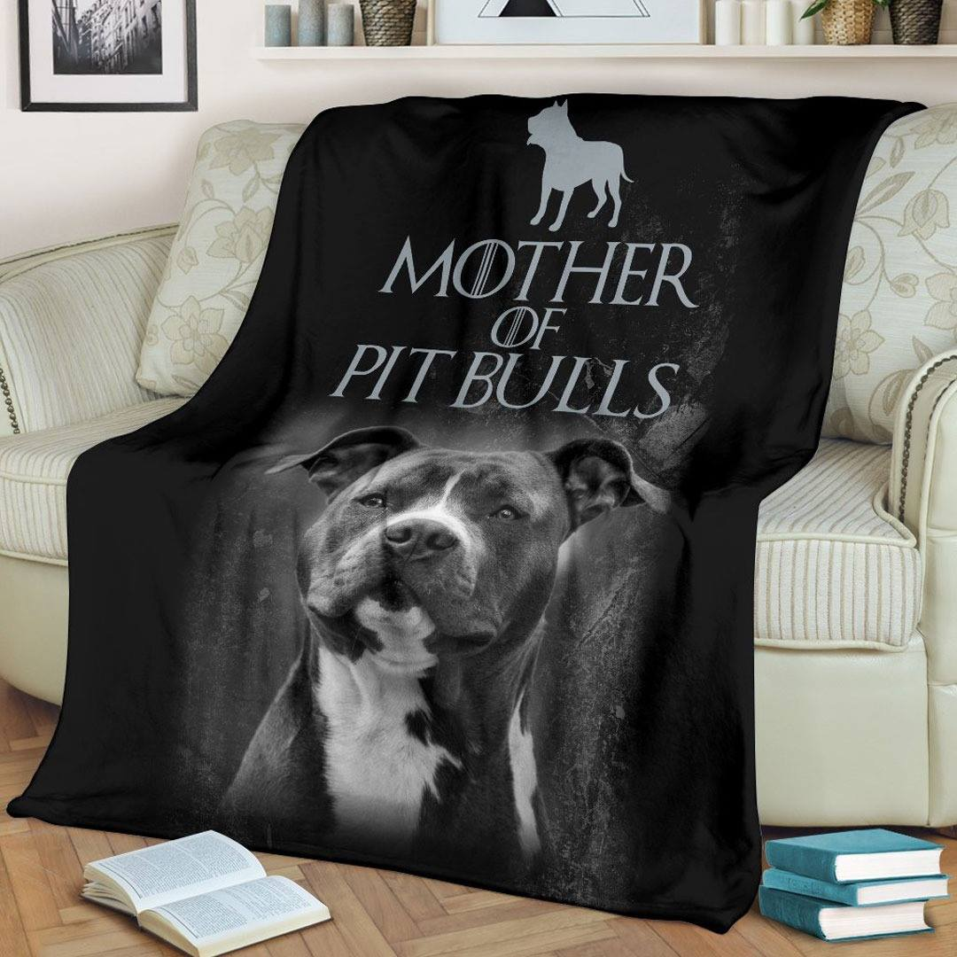 Mother Of Pit Bulls Fleece Blanket, Mother Blanket, Pitbull Blanket, Dog Mom Blanket, Mom Blanket, Dog Blanket, Throw Blanket, Fleece Fabric