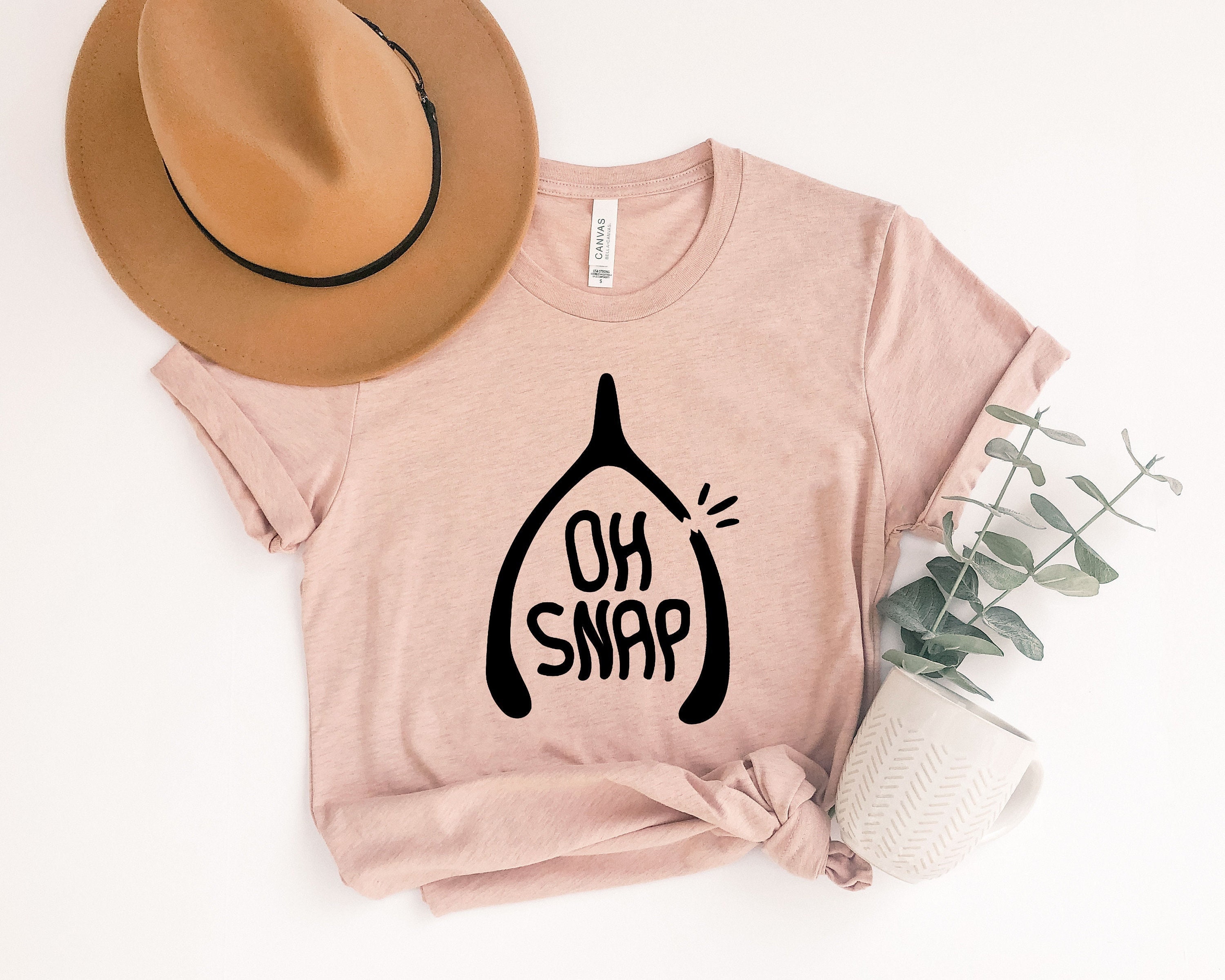 Oh Snap Shirt, Wishbone Thanksgiving Fall Autumn Shirt, Funny Thanksgiving Tshirt Gift Idea, Bella Canvas Soft Shirt