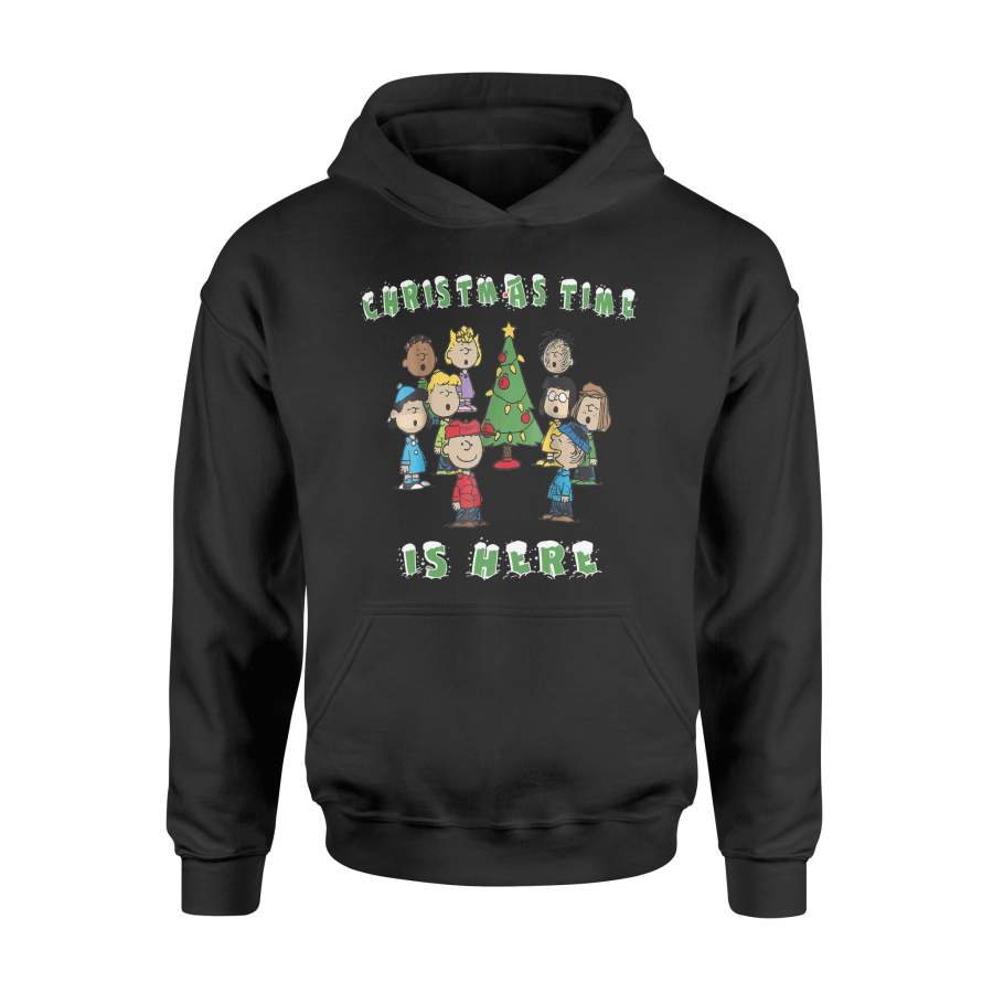 Christmas T-Shirt Peanuts Christmas Time Is Hera T Shirt – Standard Hoodie