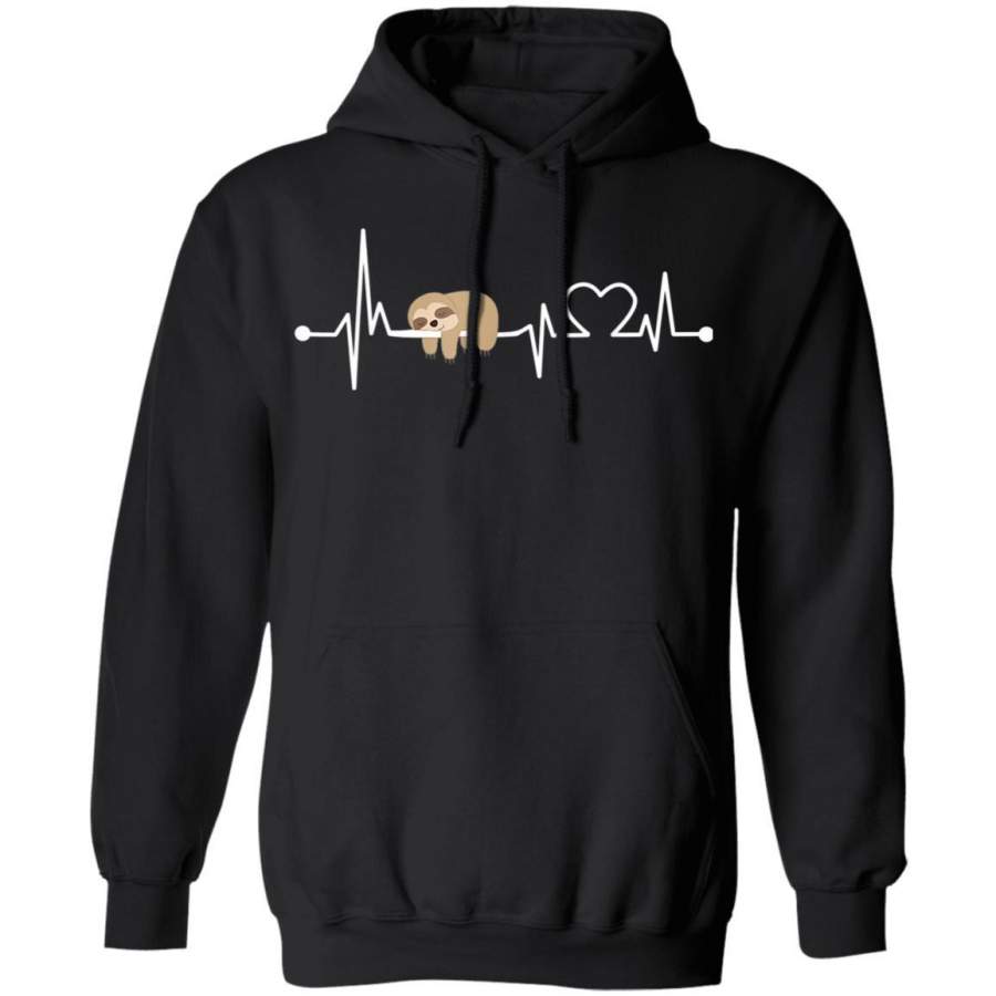 Sloth Heartbeat Animal Hoodie