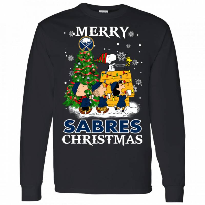 Merry Buffalo Sabres Christmas Snoopy Ugly Sweater Style Shirts