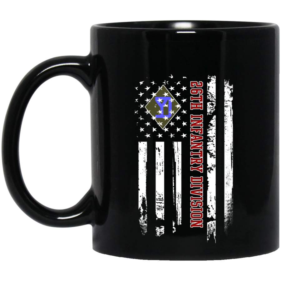 26th Infantry Division Veteran American Flag Tshirt Veterans Day Christmas Gift Mug