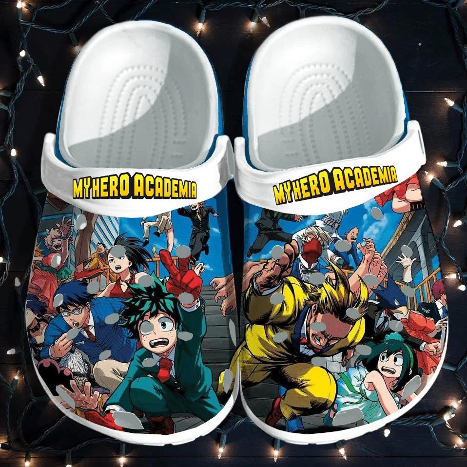 My Hero Academia Crocs Crocband Clogs, Comfy Footwear, Shoes