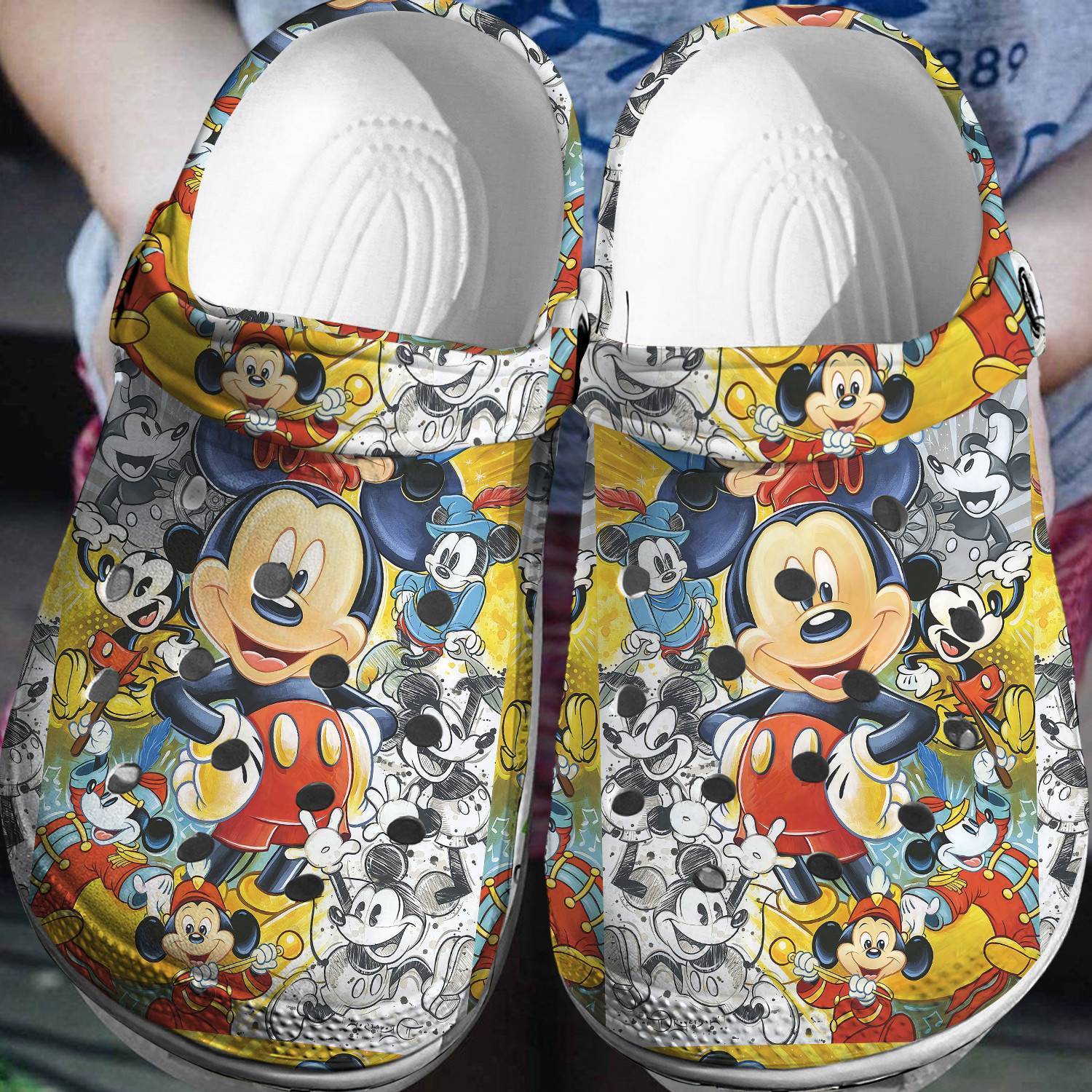 90 Years of Mickey Mouse Crocss 3D Clog Shoes