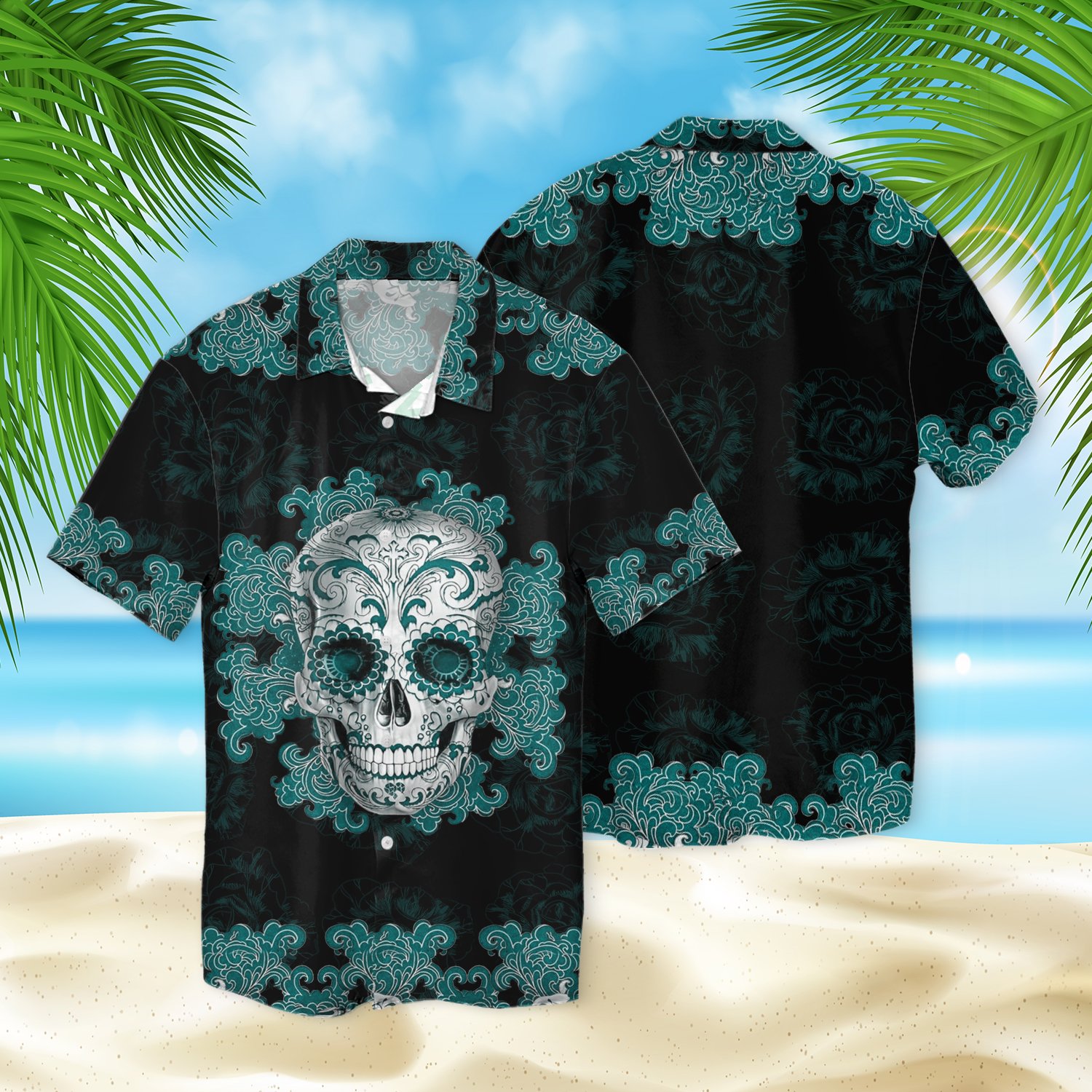 Sugar Skull Hawaii Shirt Ha33317