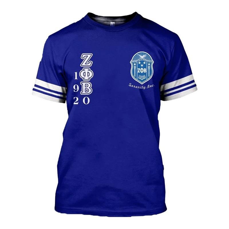 Sorority Tshirt – Shield Of Zeta Phi Beta Flowers Tshirt