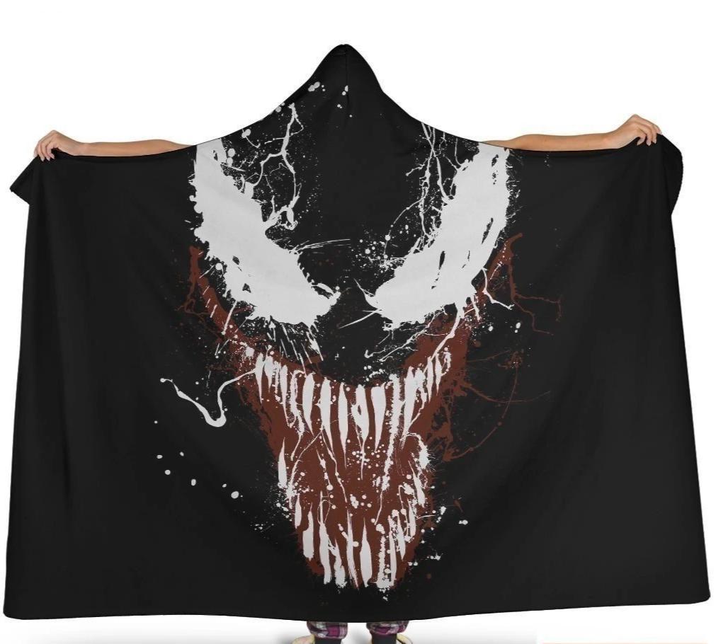 Venom Hooded Blanket Fan Gift Idea