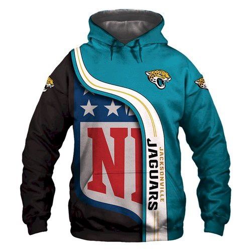 Official Jacksonville Jaguars 3D Hoodie Sweatshirt Zip