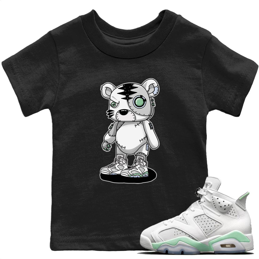 Cyborg Tiger T-Shirt – Air Jordan 6 Mint Foam Baby & Youth