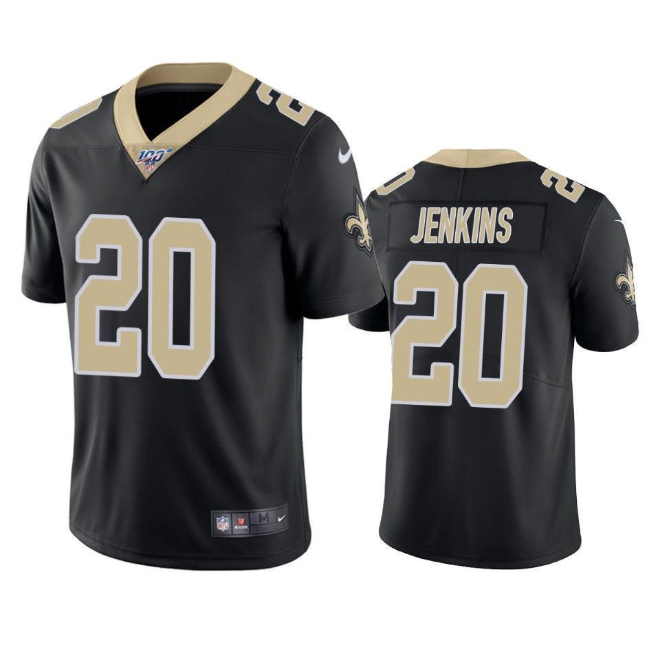 New Orleans Saints Janoris Jenkins Black 100Th Season Vapor Limited 3D Jersey