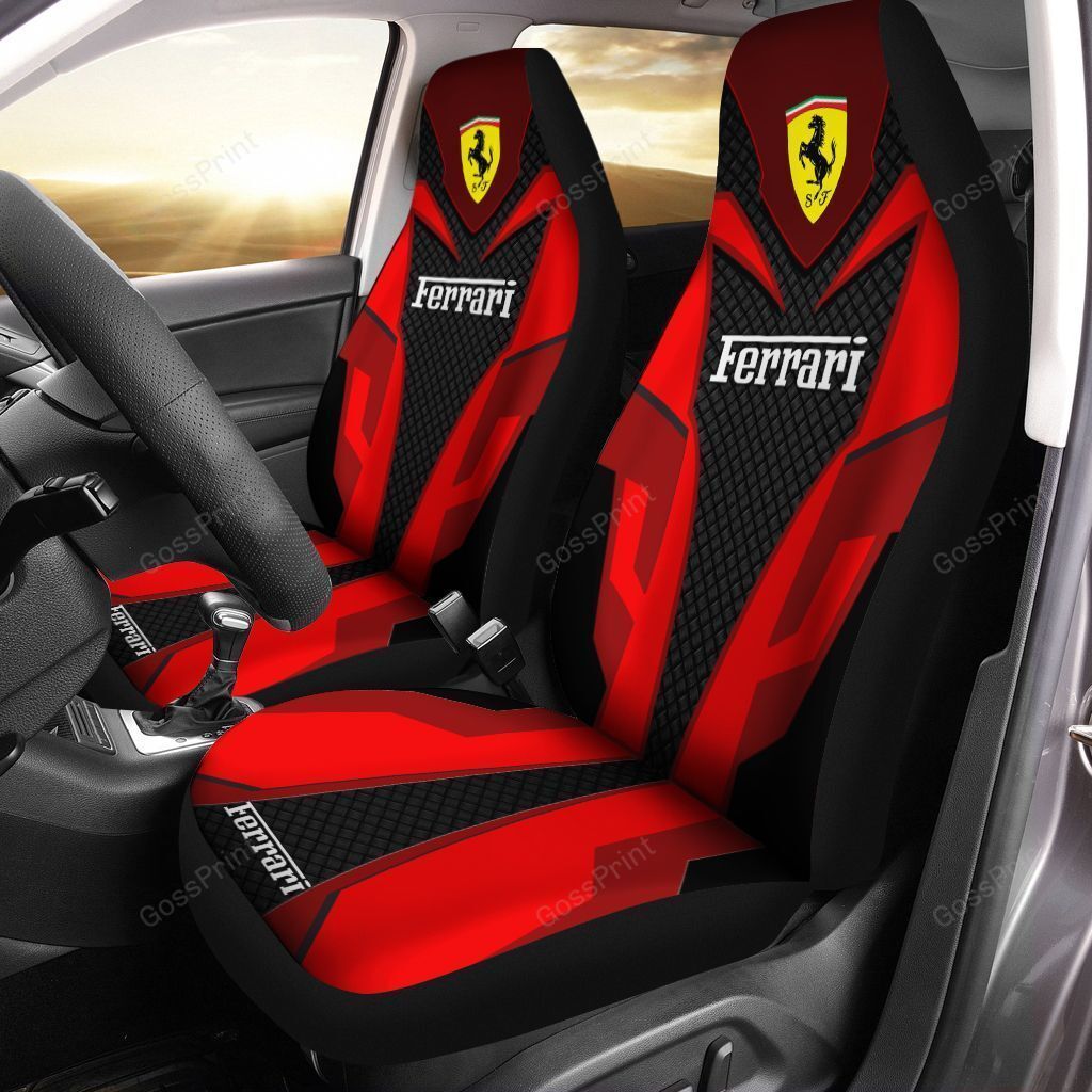 Ferrari Car Seat Cover Ver 3 (Set Of 2)