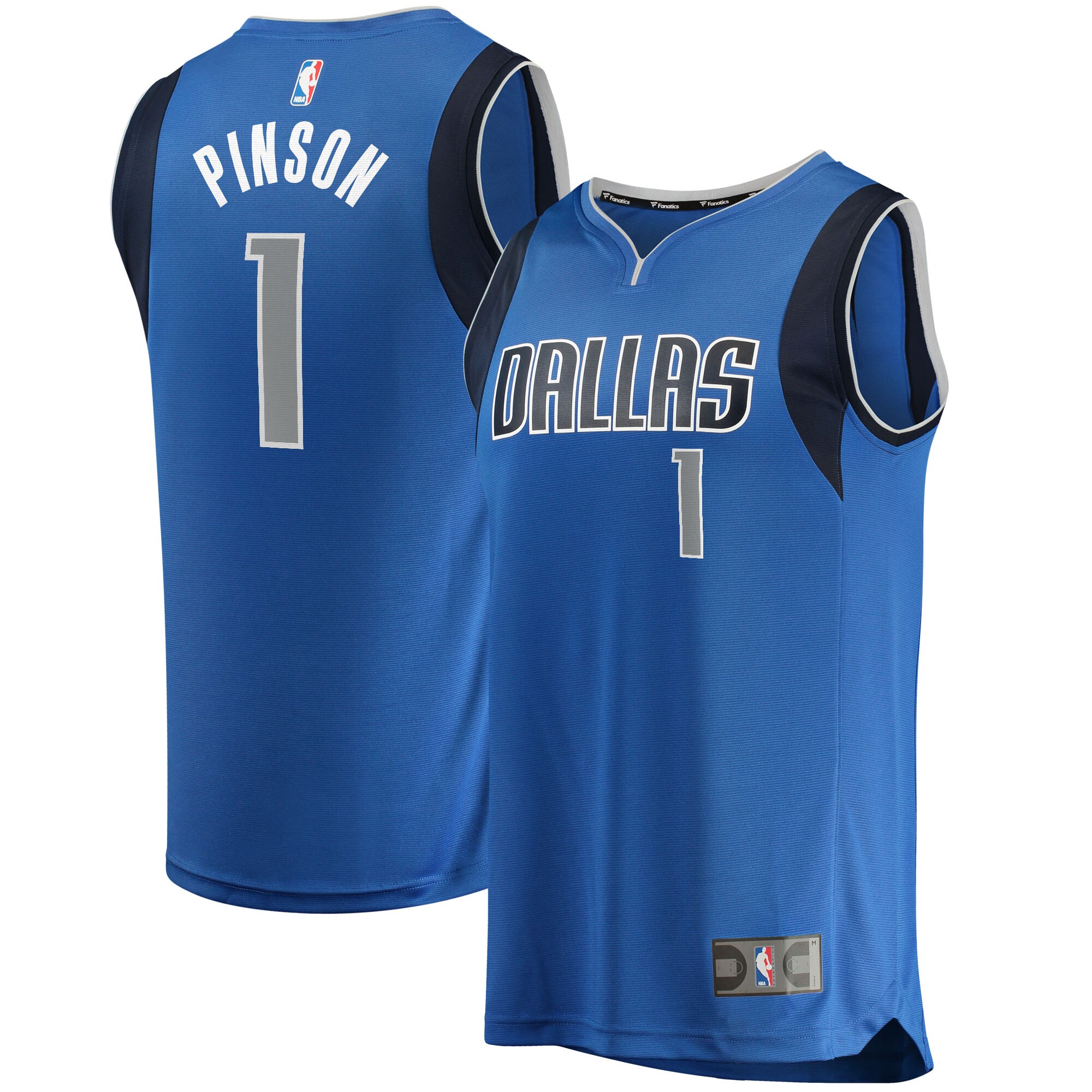 Theo Pinson Dallas Mavericks 2021/22 Fast Break Jersey – Icon Edition – Blue