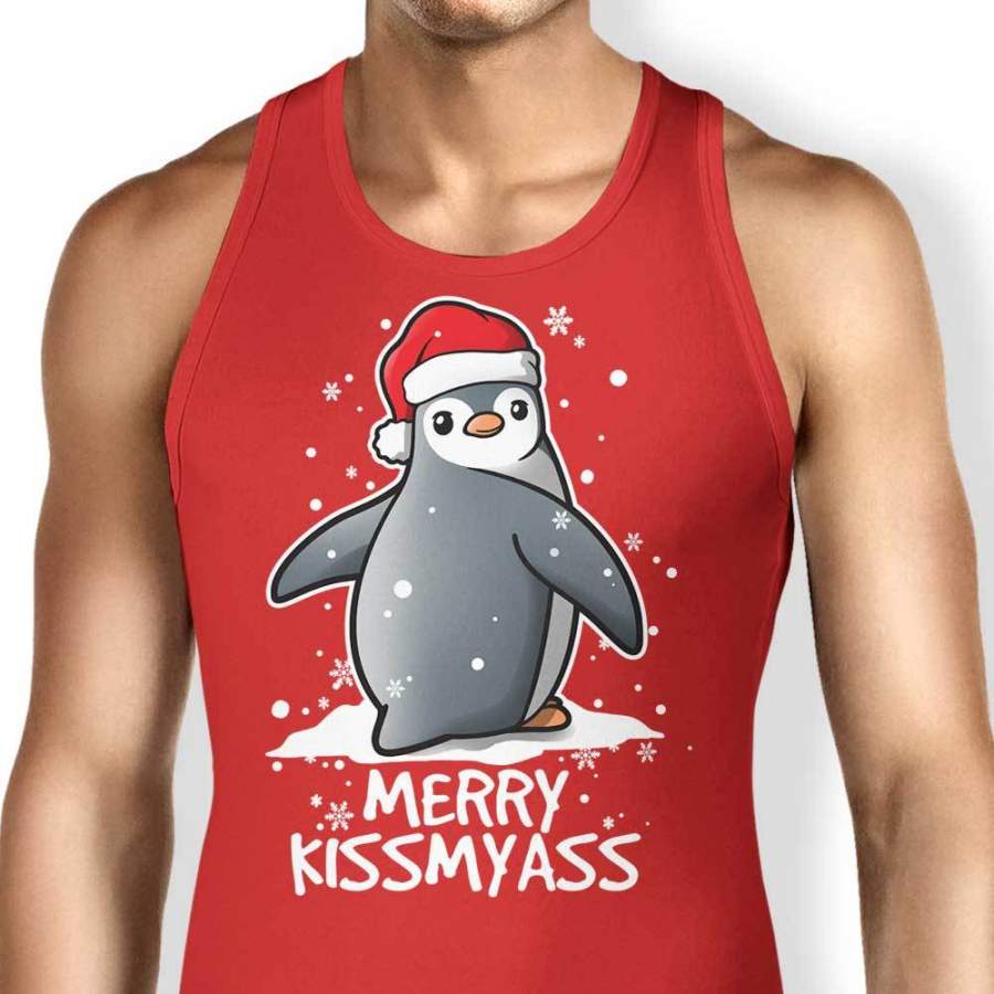 Merry Kiss My Penguin – Tank Top