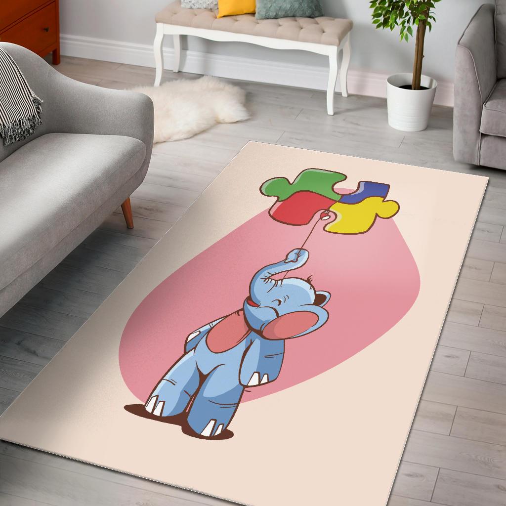 = Elephant Nursery Rug