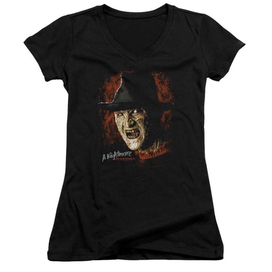 A Nightmare on Elm Street Worst Nightmare Juniors V-Neck T-Shirt