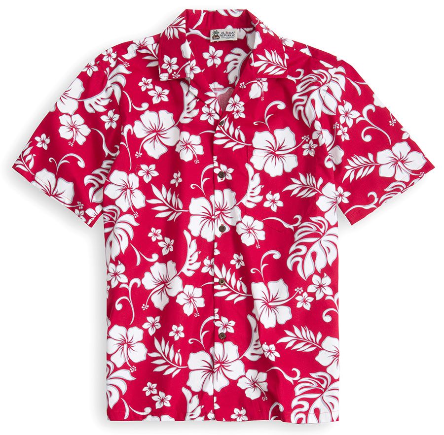 Flowers Red White Best Design Hawaii Shirt Ha93797