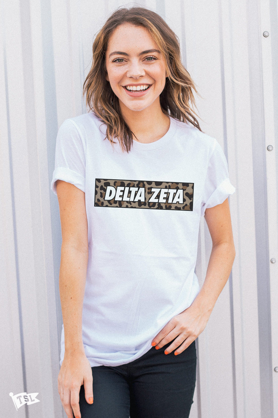 Delta Zeta Leopard Tee