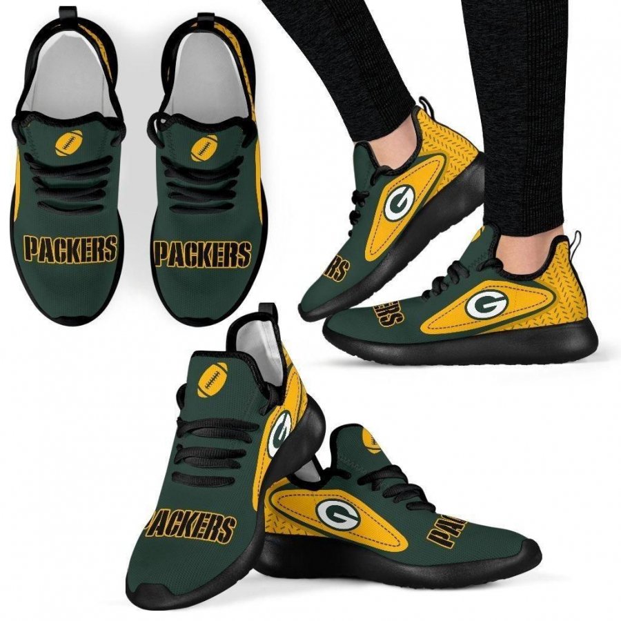 Legend React Green Bay Packers Mesh Knit Sneakers #338