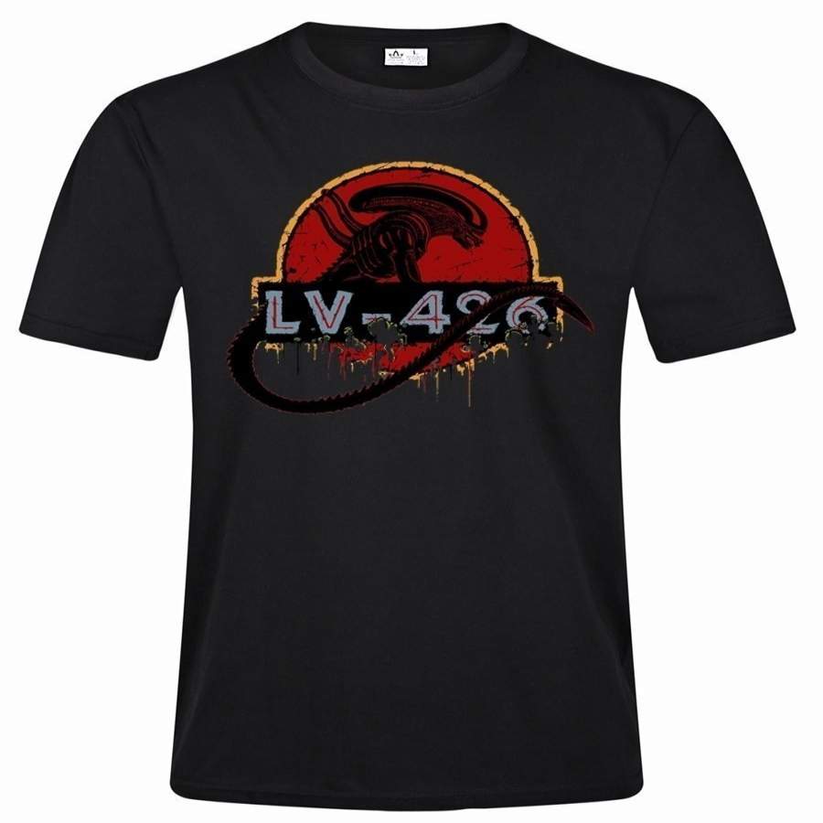 Acheron LV-426 Xenomorph Alien Jurassic Park Black T-Shirt