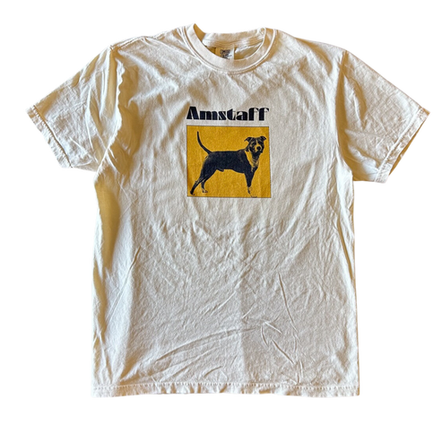 Yellow American Stafford Tee Shirt Outfit  For Men  For Women