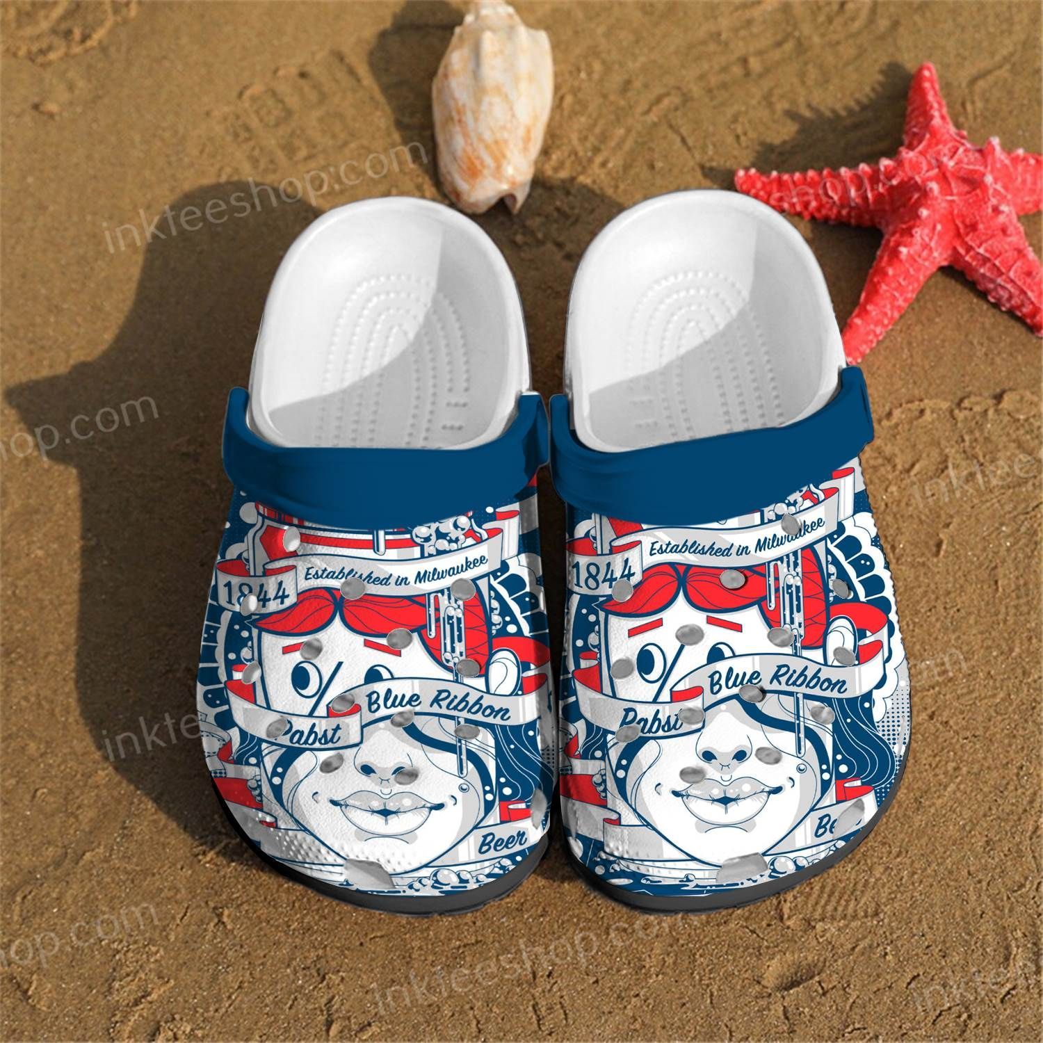 Pabst Blue Ribbon Clogs Clogband Clog Evg5574