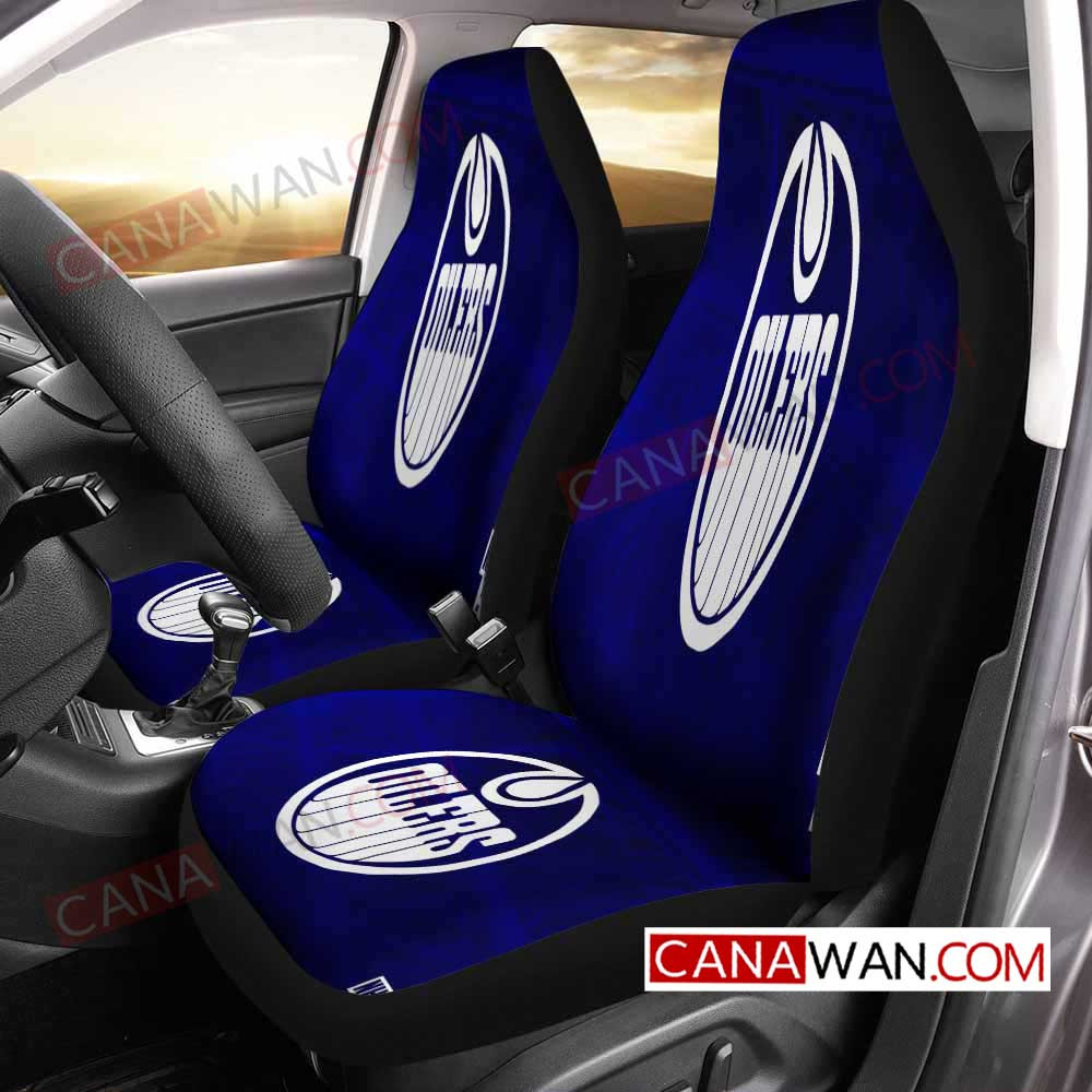 Edmonton Oilers Logo Art Style37 3D Customized Personalized Car Seat Cover