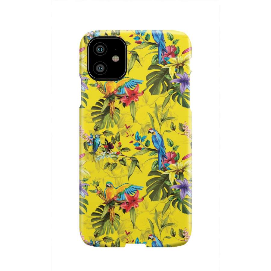 Parrot Tropical Pattern Print Phone Case
