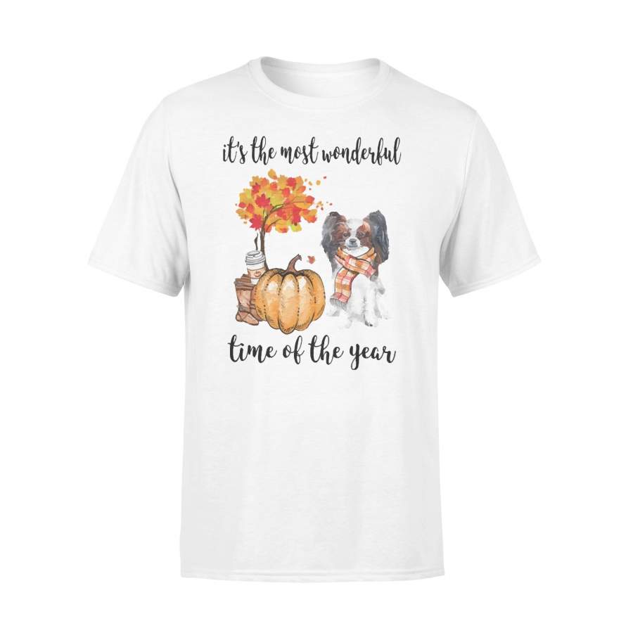 Fall Pumpkin It’s The Most Wonderful Time Of The Year Papillon T-Shirt