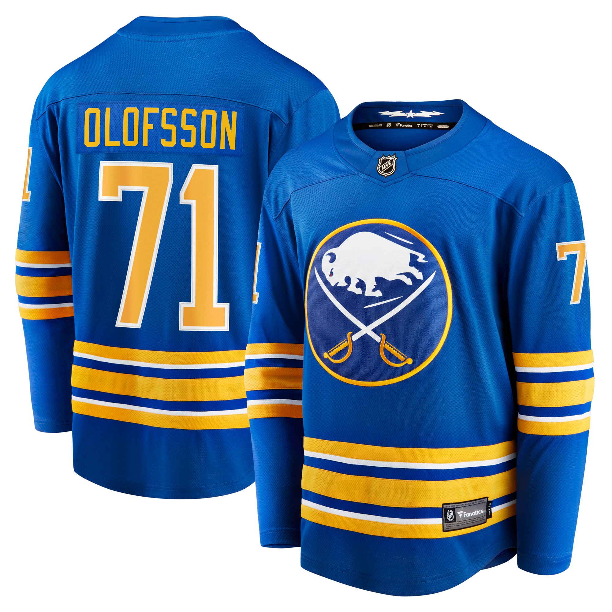 Men's Buffalo Sabres Victor Olofsson Royal Breakaway Player Jersey