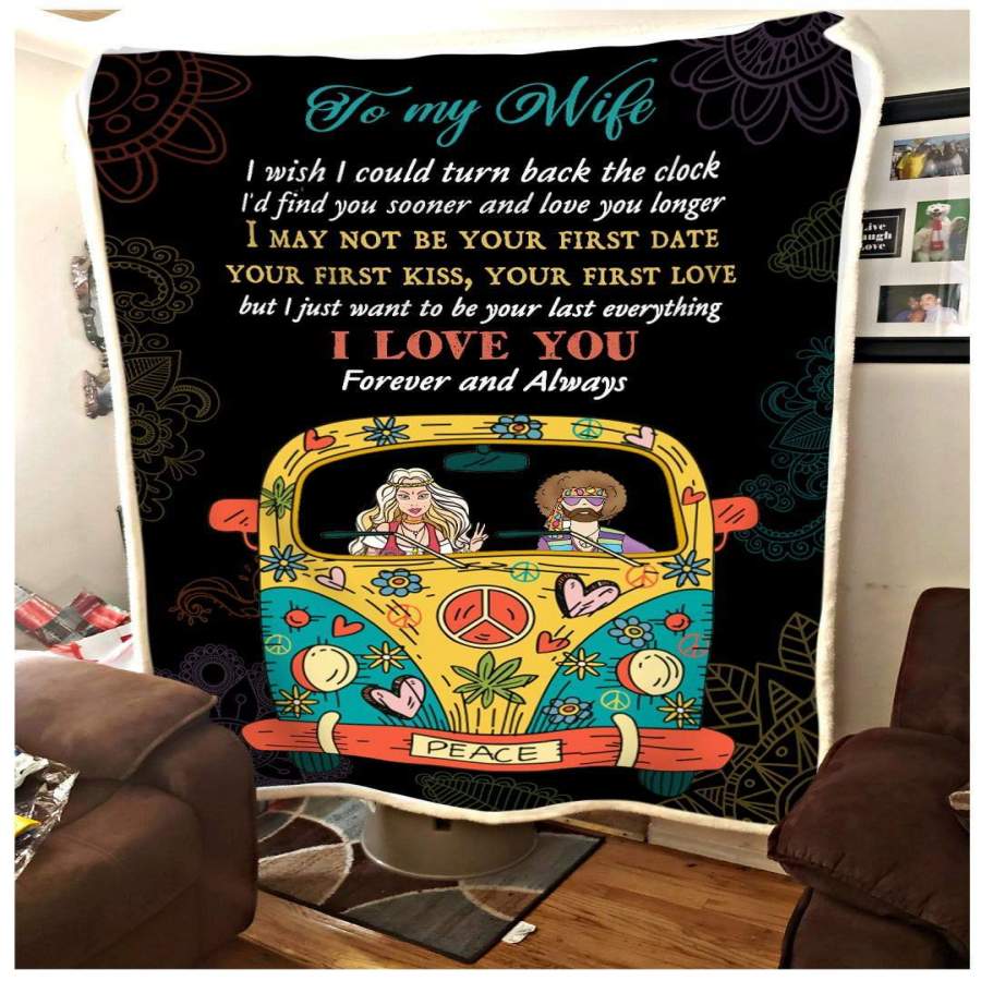 Hippie Blanket Gift For Wife I Love You Forever And Always