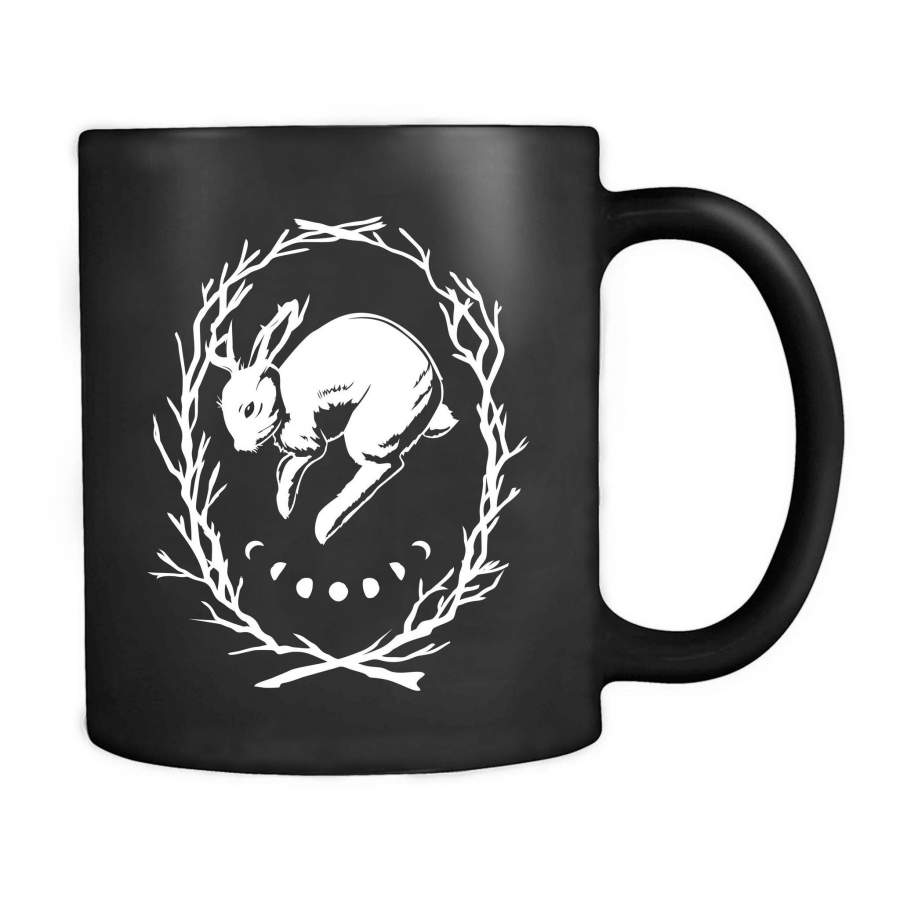 Black Jackalope Rabbit Occult Mug