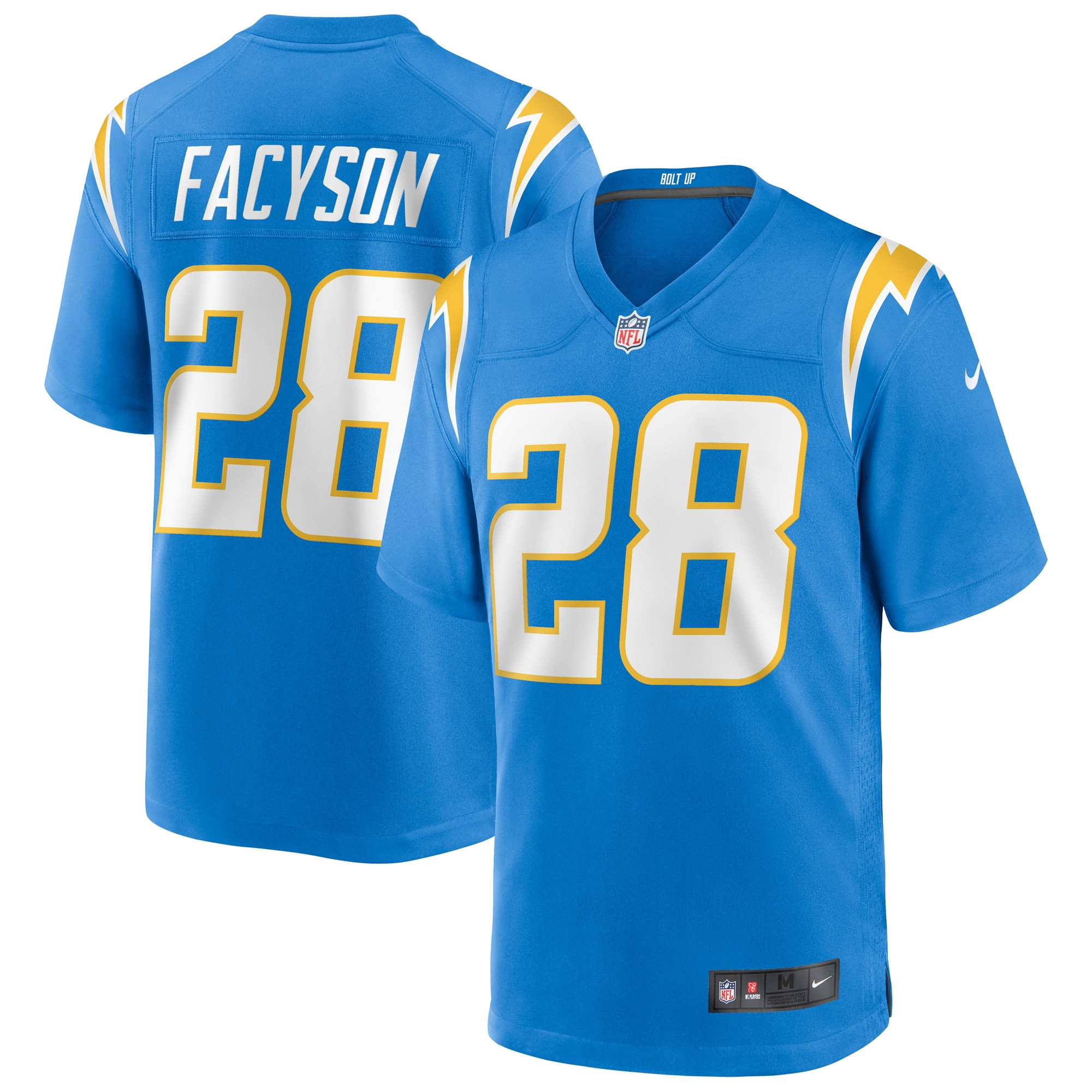 Brandon Facyson Los Angeles Chargers Game Jersey – Powder Blue NFL