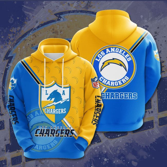 Los Angeles Chargers Long Sleeve 35 Unisex 3D Hoodie Gift For Fans