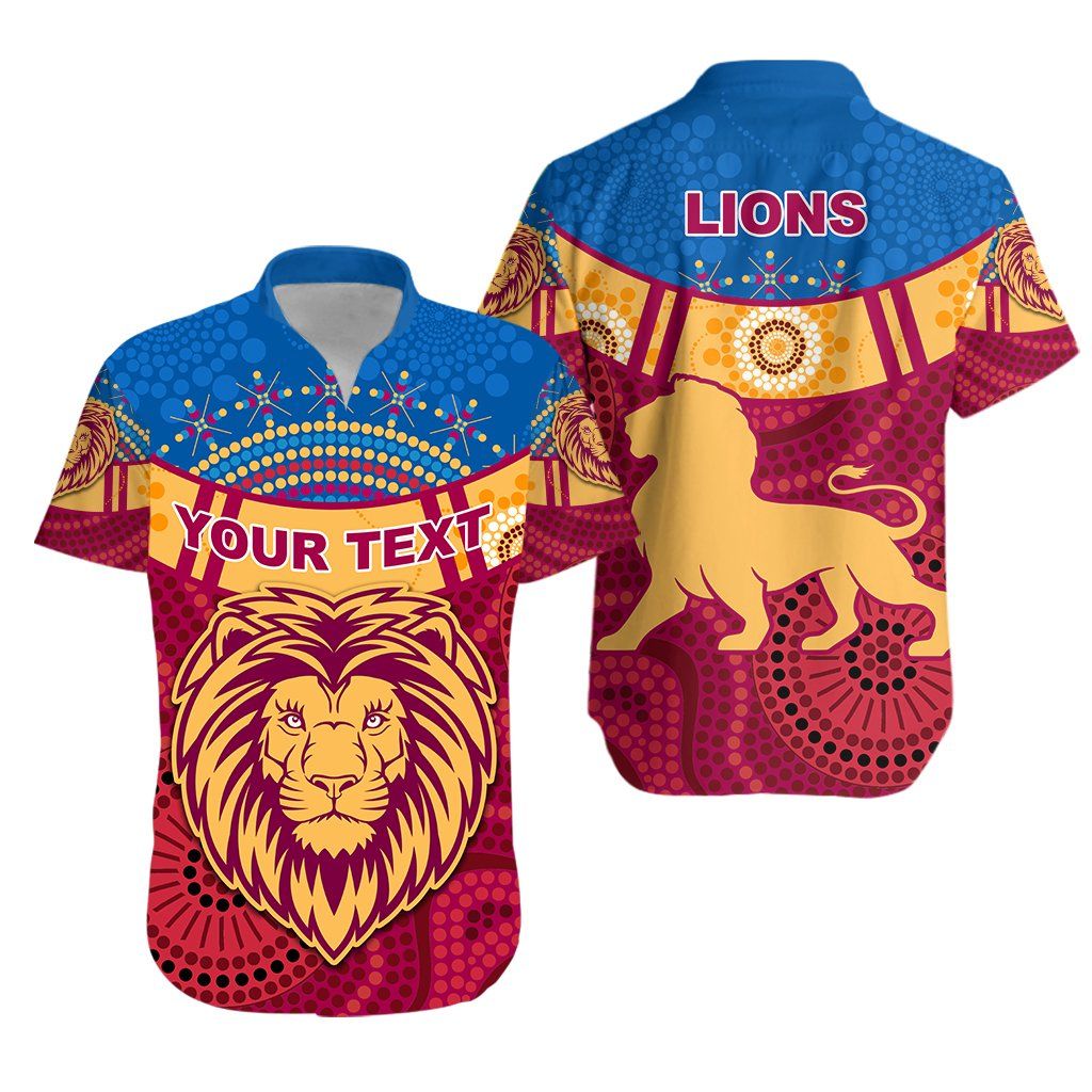 Brisbane Indigenous Hawaiian Shirt Proud Lions K13 – Jamestees Store