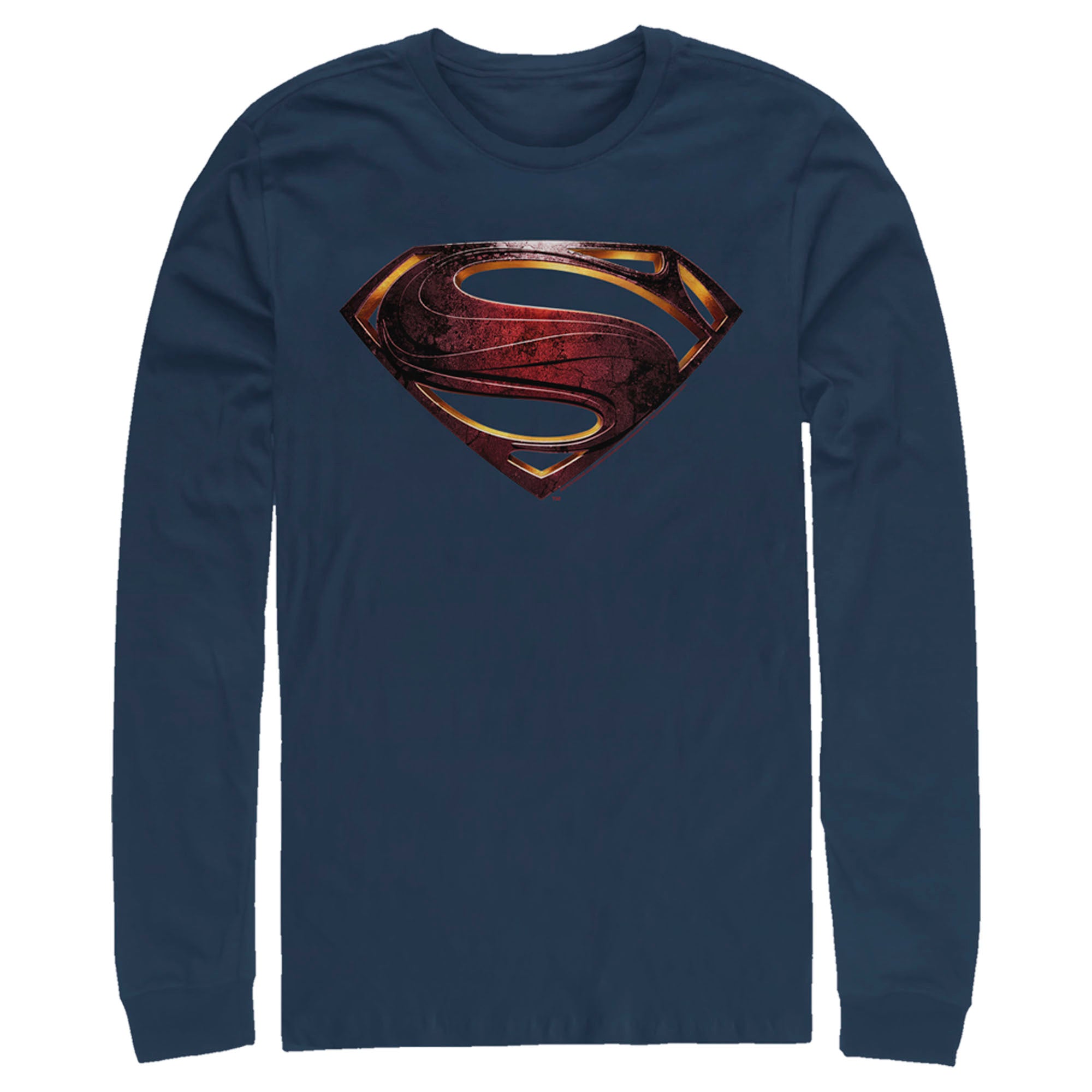 Zack Snyder Justice League Men’S Superman Logo  Long Sleeve Shirt