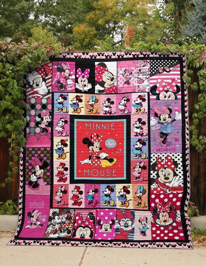 Minnie Cartoon Cartoon Just Min Quilt Blanket-QT012010Qa