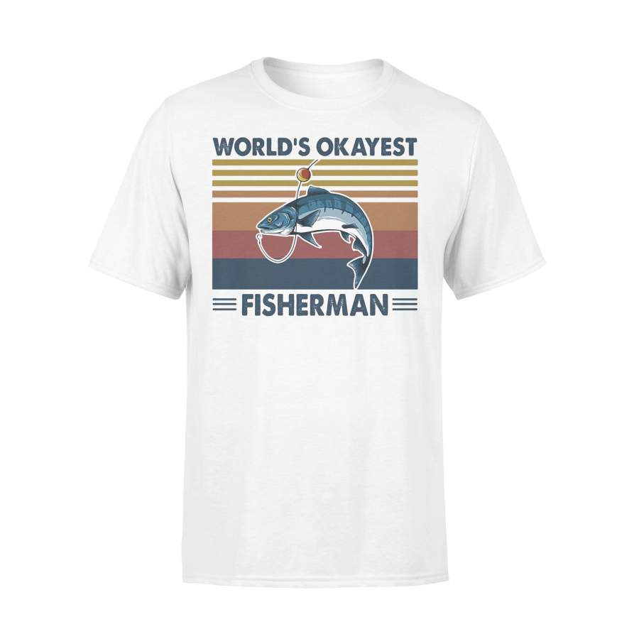 World’s Okayest Fisherman Vintage T-shirt