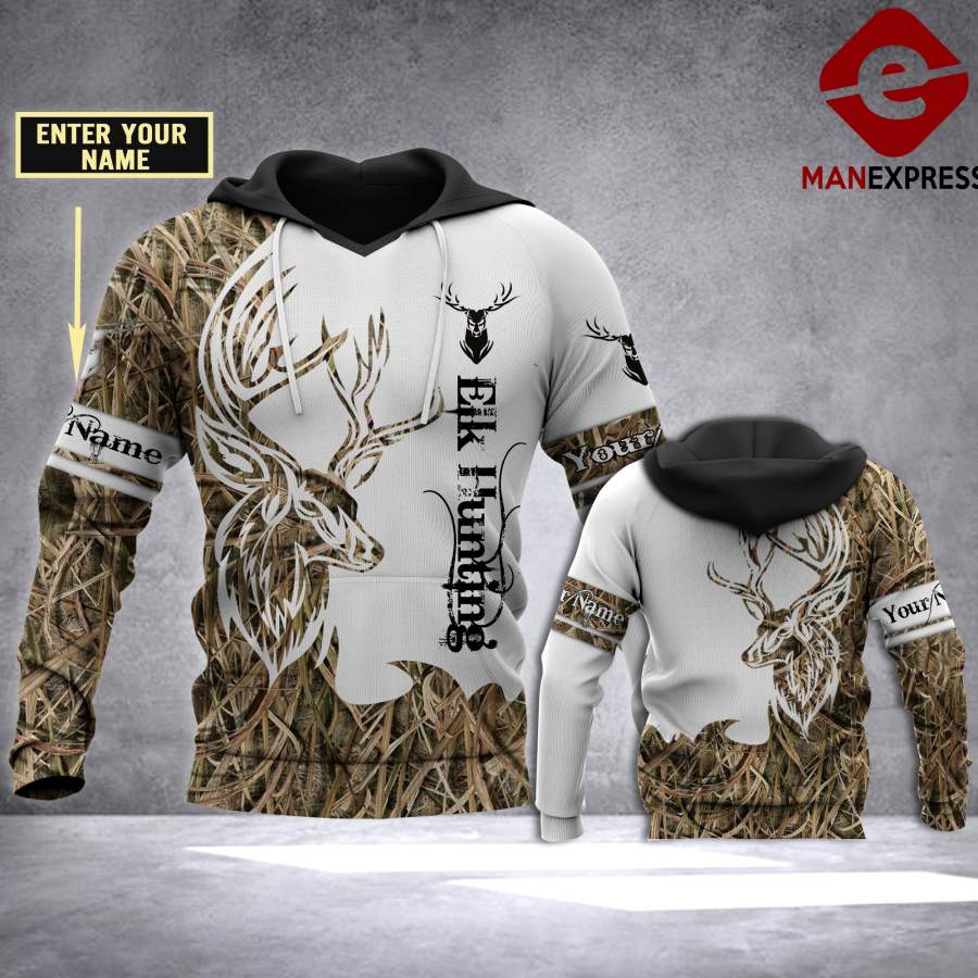 VH CUSTOMIZE ELK HUNTING 1012 3D PRINT HOODIE