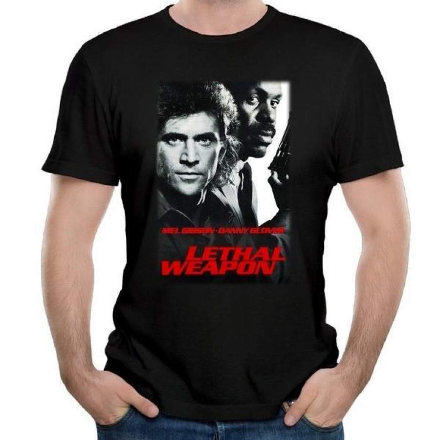 Men’s Lethal Weapon Best Buds Poster Martin Riggs T-shirt