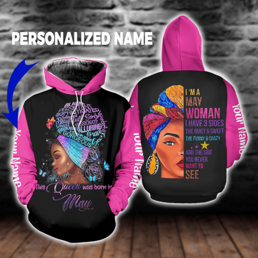 Personalized Name May Girl All Over Print