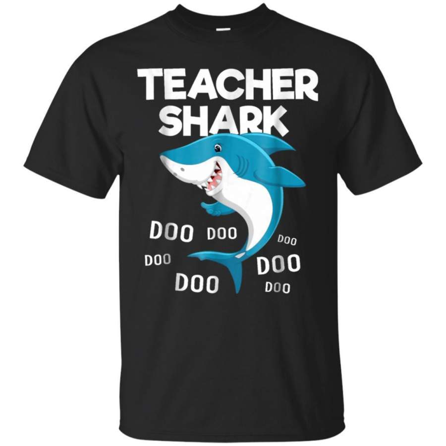 AGR Funny Teacher Shark Doo Doo Doo Tshirt Jaq T-shirt