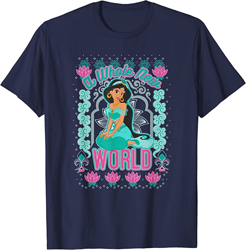 Aladdin Christmas Jasmine A Whole New World Sweater T-Shirt