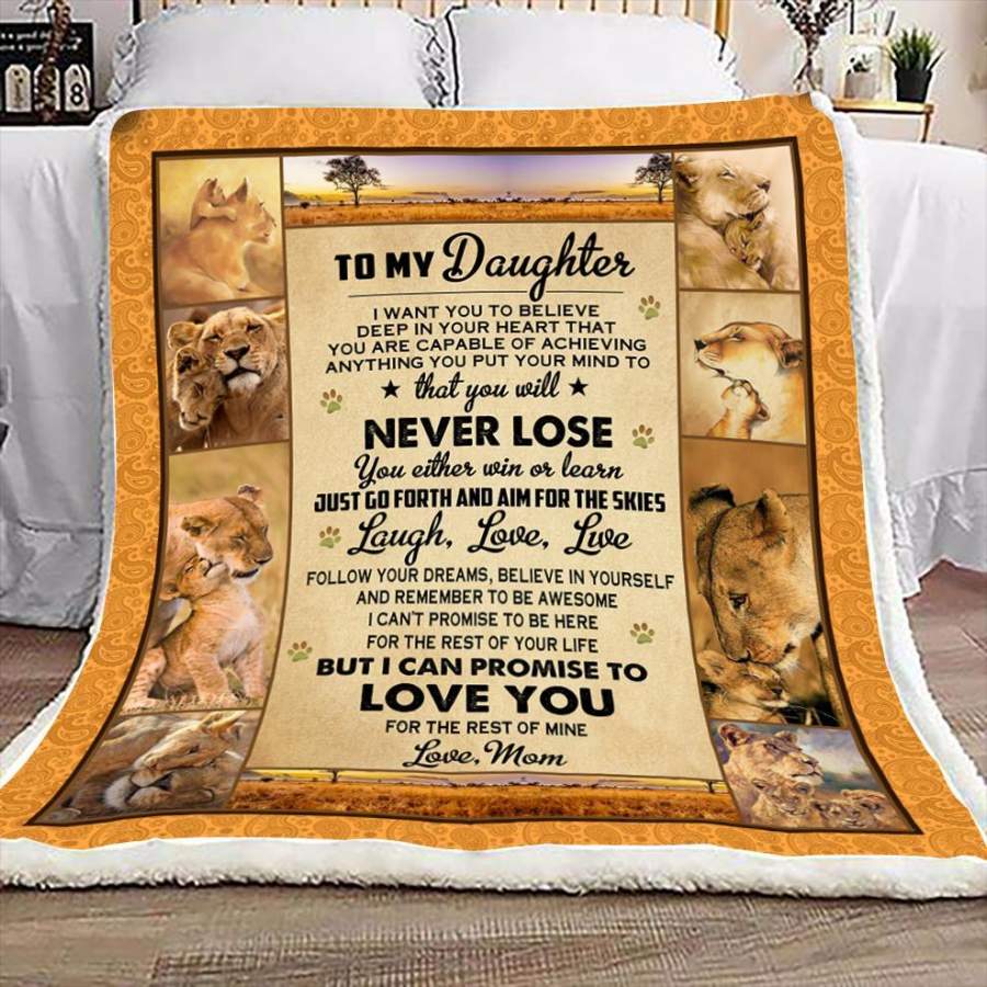 To My Son The Best Thing Ever Happen To Me Love Mom Lion Fleece Blanket Christmas Gift Ideas