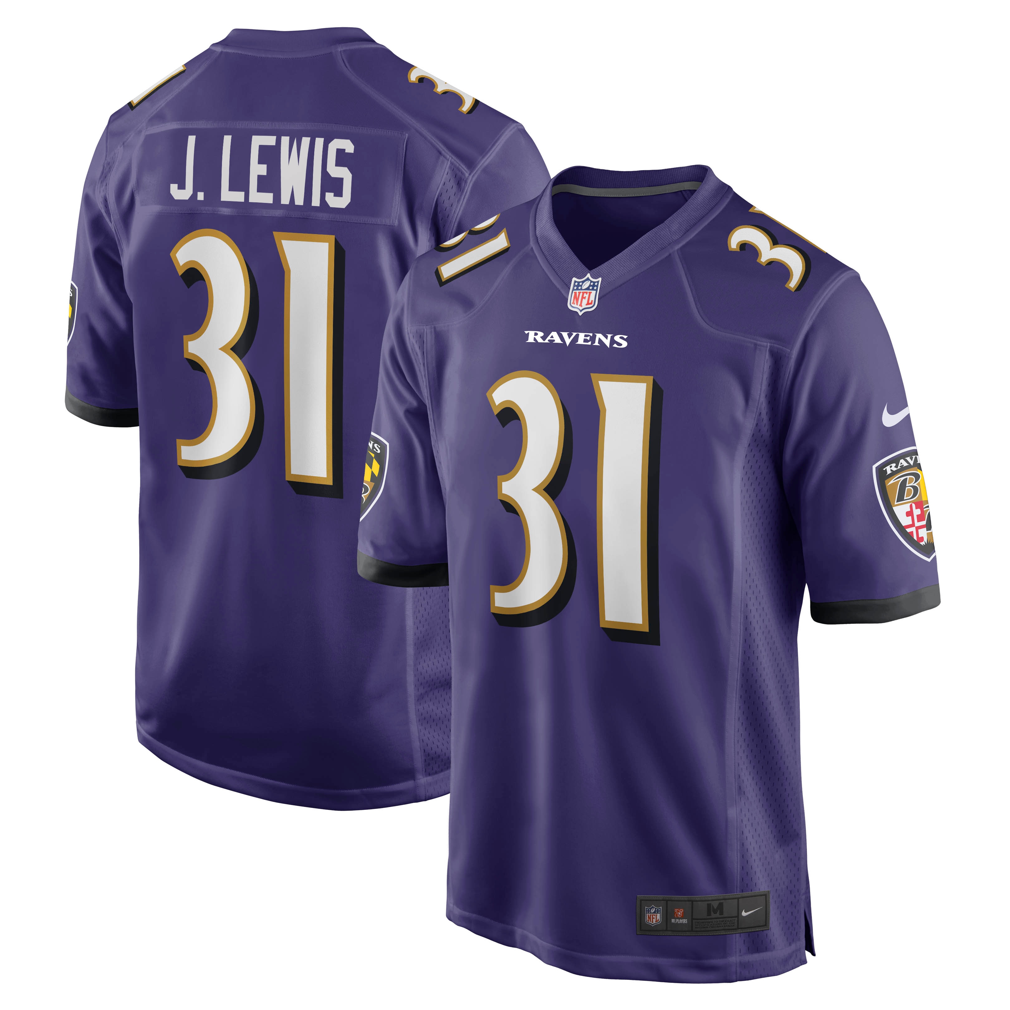 Jamal Lewis Baltimore Ravens Game Retired Player Jersey – Purple