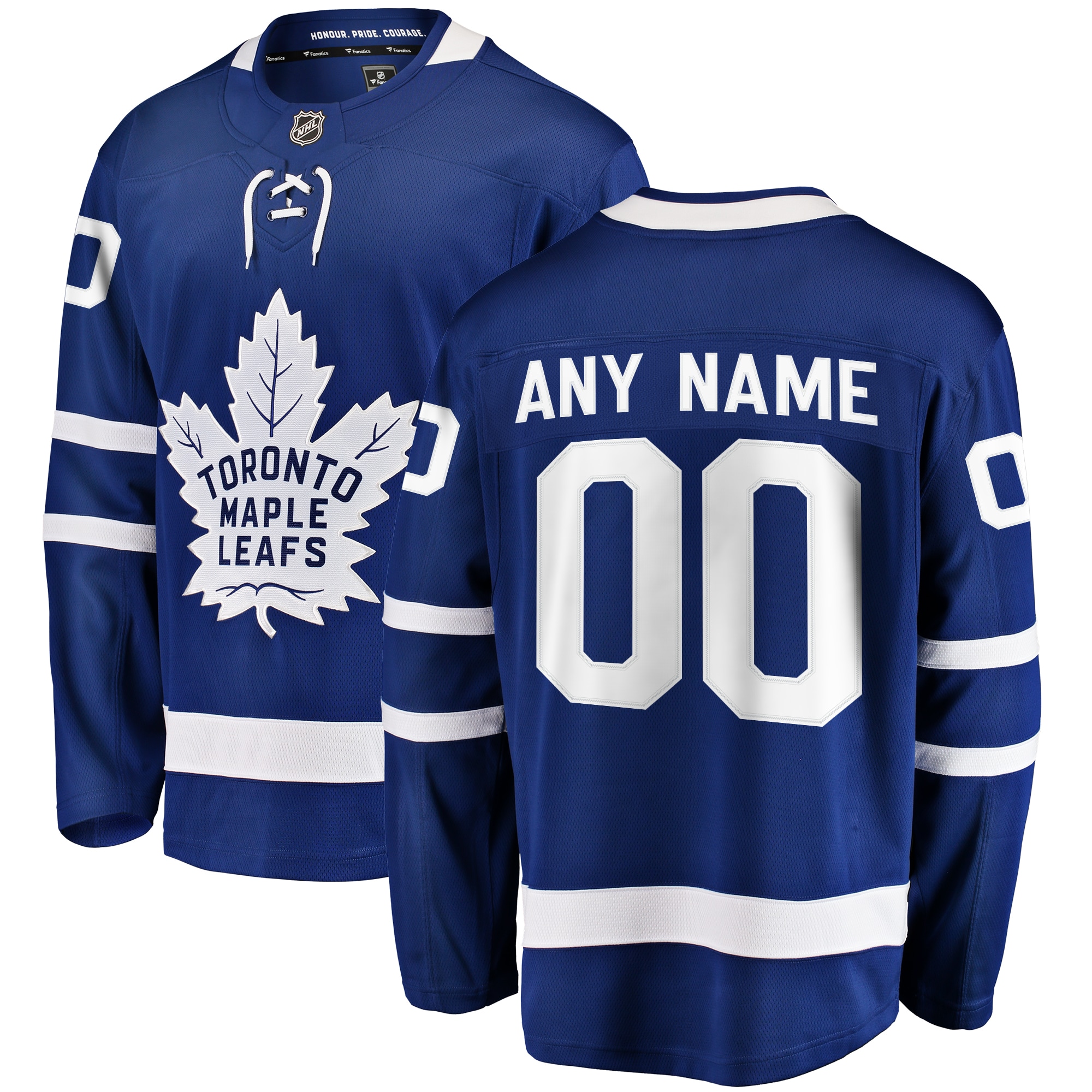 Toronto Maple Leafs Branded Home Breakaway Custom Jersey – Blue